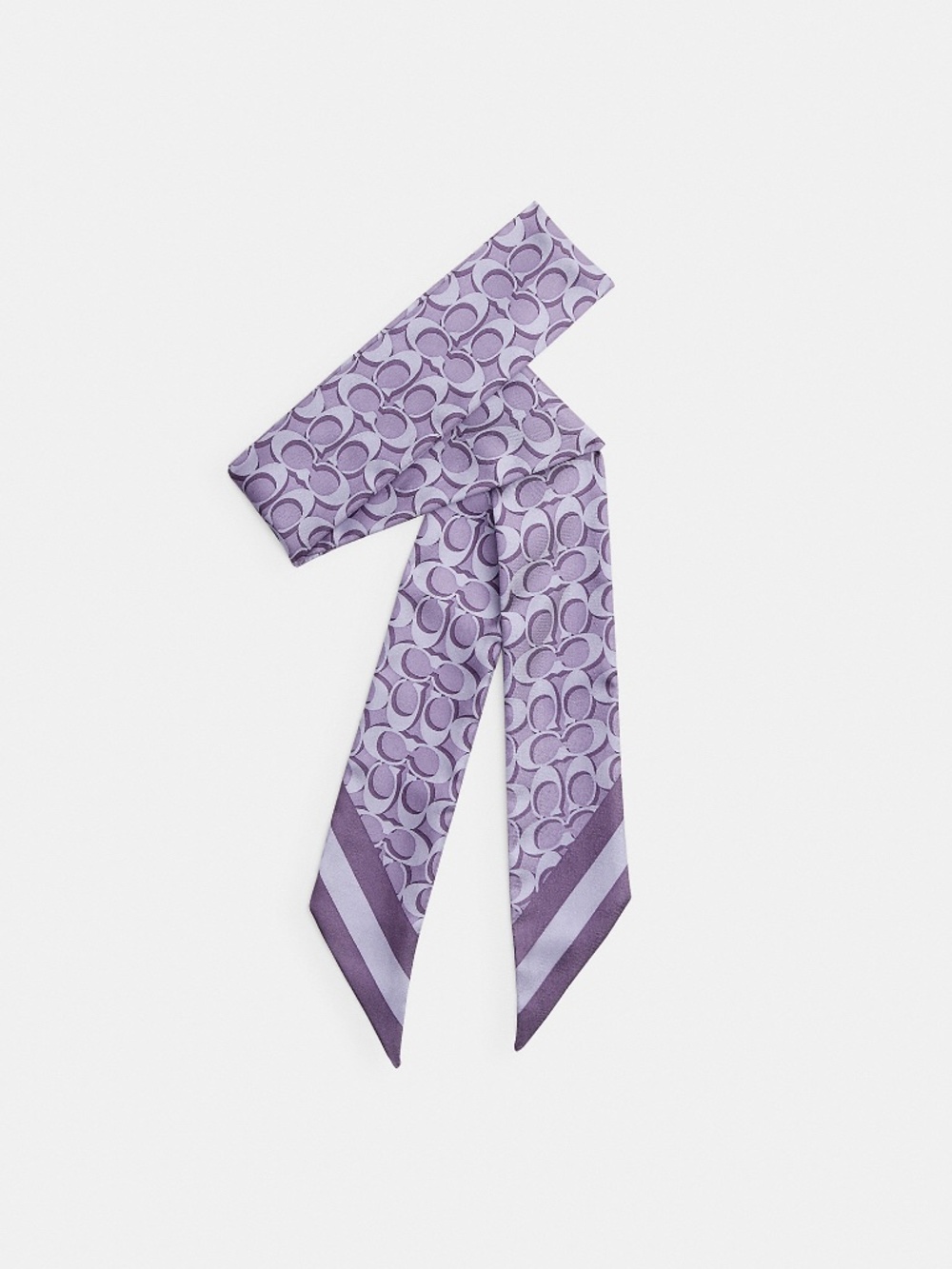 Coach Outlet Signature Silk Skinny Scarf